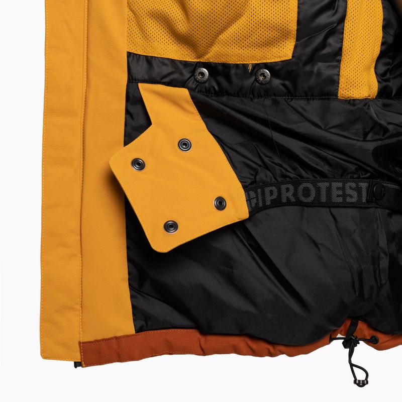 Giacca da sci Protest Prtgooz da uomo giallo scuro 9