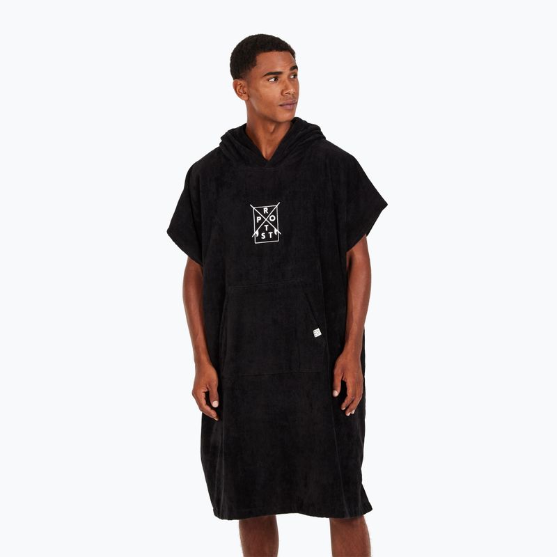 Poncho da uomo Protest Prtpurdey nero vero 3