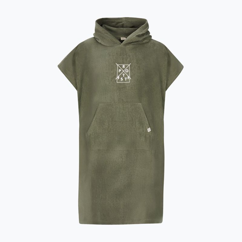 Poncho da uomo Protest Prtpurdey verde carciofo