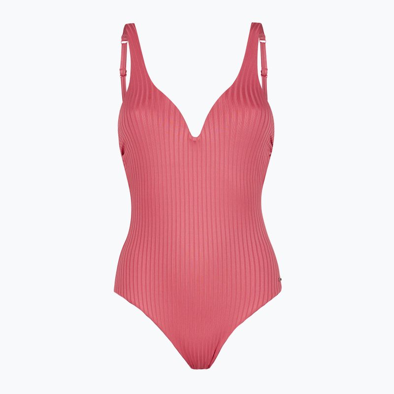 Costume intero donna Protest Prtbowli rosa liscio