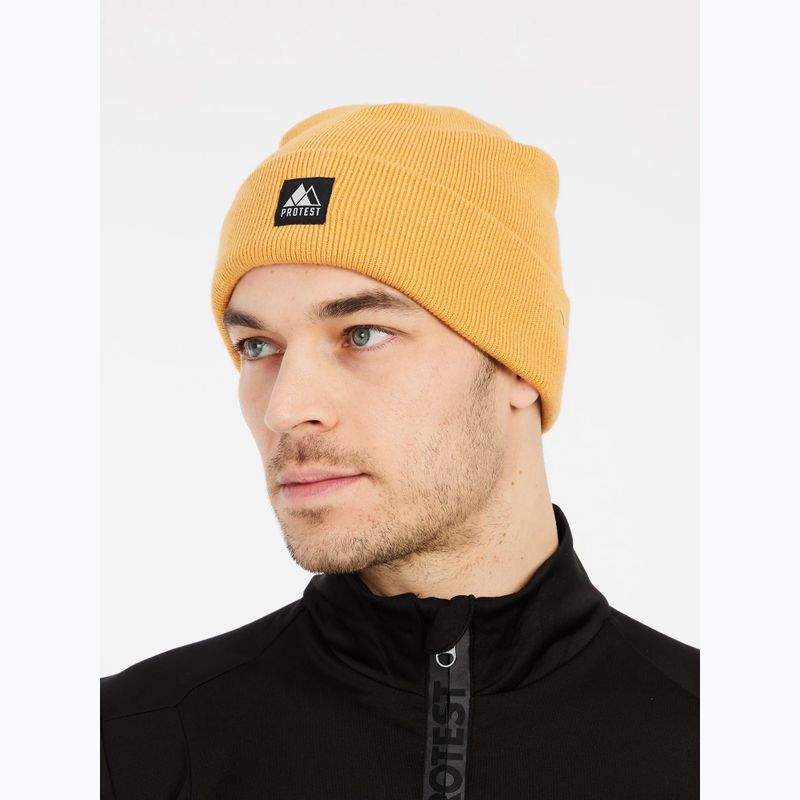 Cappello invernale da uomo Protest Prtburham24 cab giallo 4