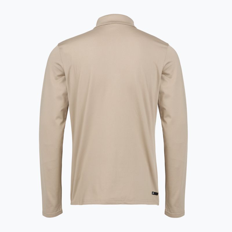 Felpa uomo Protest Rewill 1/4 Zip Active bamboo beige 2