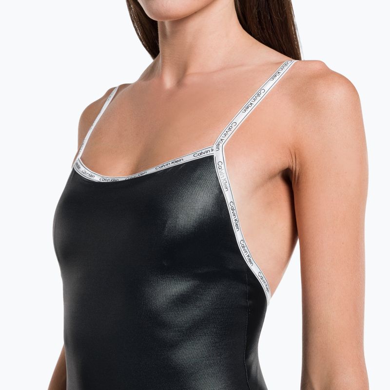 Costume intero donna Calvin Klein Scoop One Piece nero 7