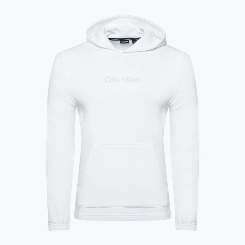 Calvin Klein Uomo Felpa con cappuccio bianco brillante 5