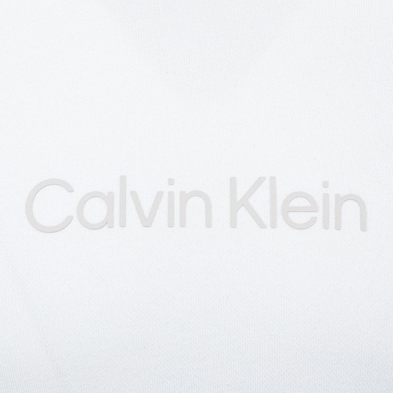 Calvin Klein Uomo Felpa con cappuccio bianco brillante 7