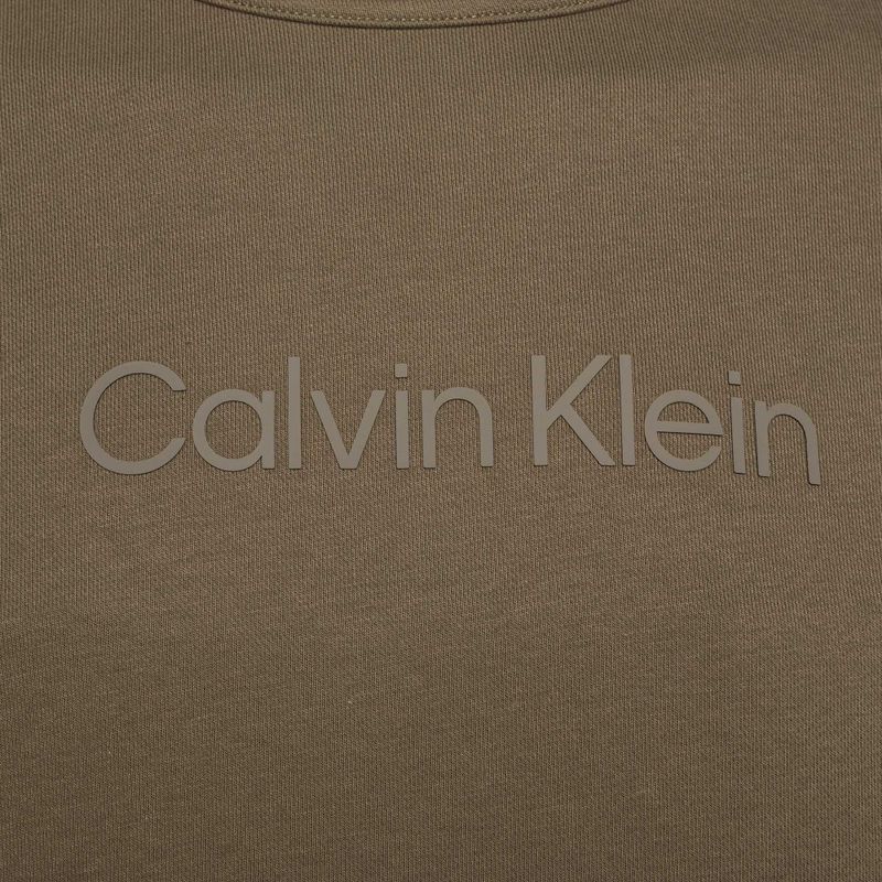 Felpa uomo Calvin Klein Pullover grigio oliva 7