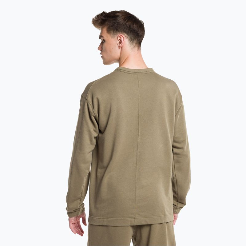 Felpa uomo Calvin Klein Pullover grigio oliva 3