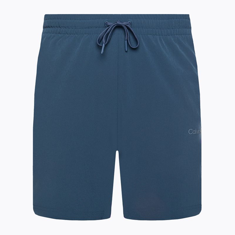 Pantaloncini da allenamento Calvin Klein 7" Woven da uomo, blu pastello 5