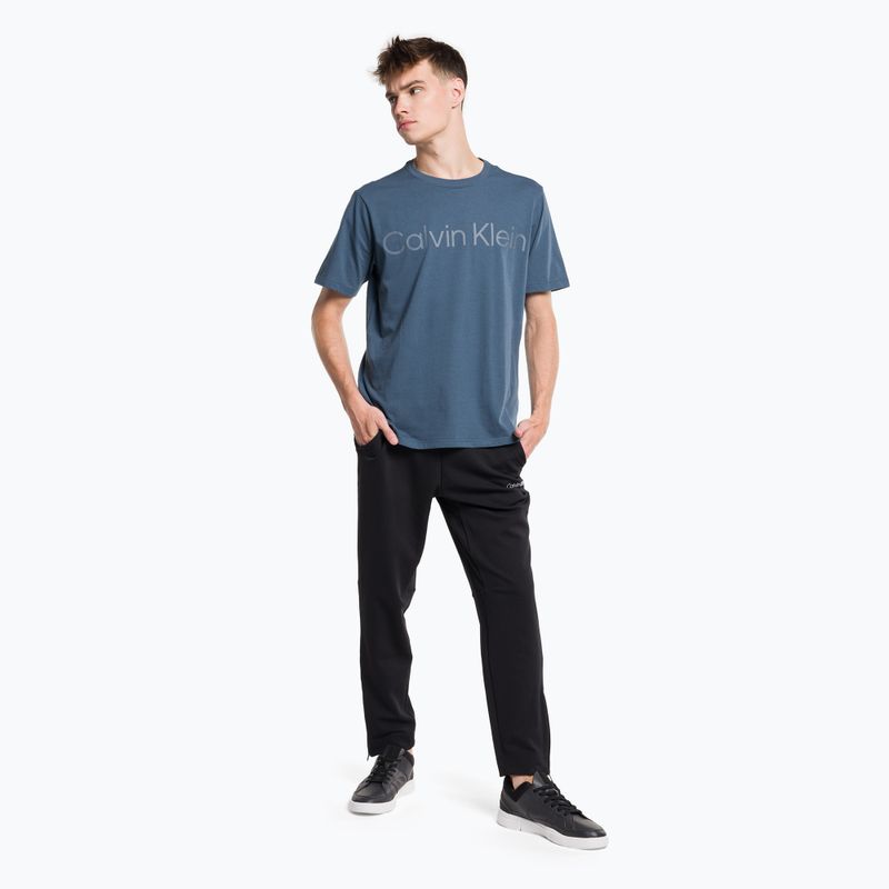 T-shirt Calvin Klein uomo blu pastello 2