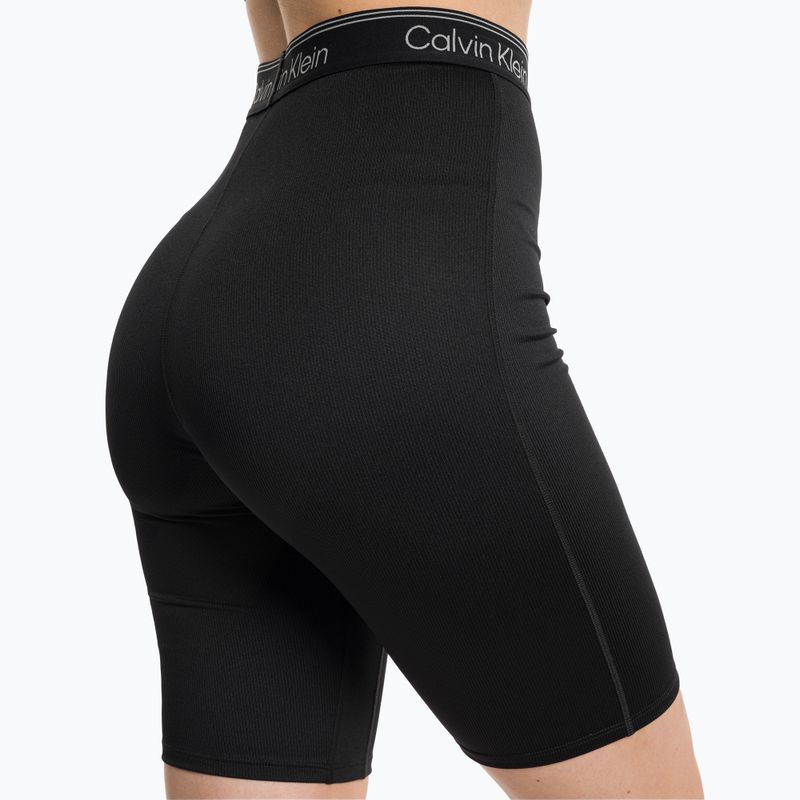 Pantaloncini da allenamento Calvin Klein Knit da donna, nero 4