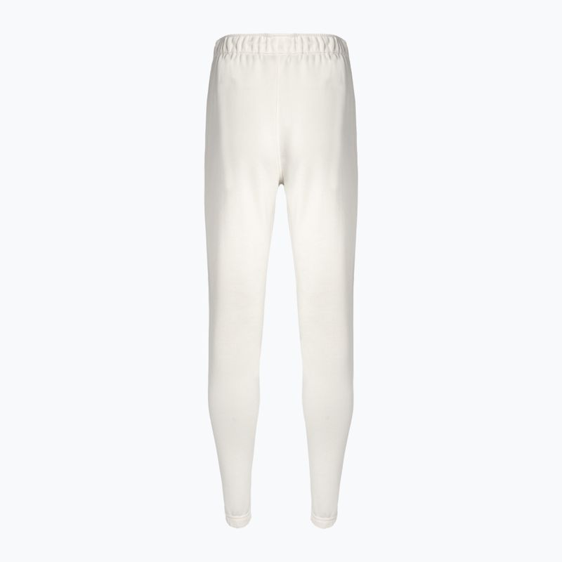 Pantaloni Calvin Klein Knit da donna in pelle scamosciata bianca 6