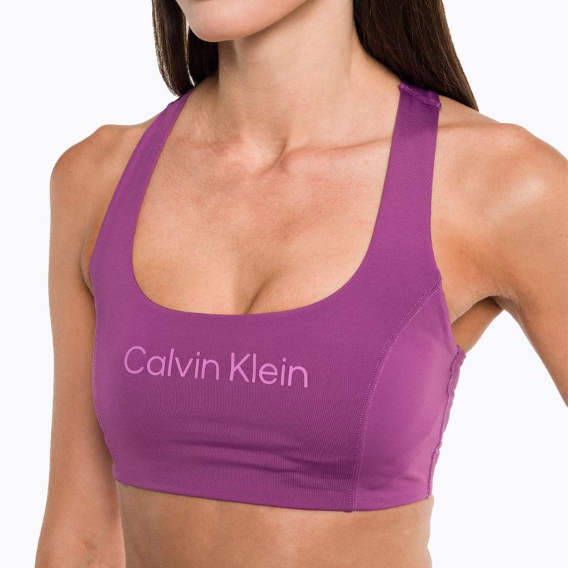 Reggiseno fitness Calvin Klein Medium Support ametista 4