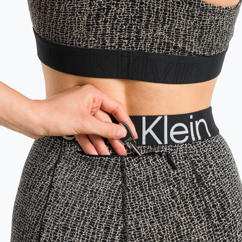 Leggings da allenamento donna Calvin Klein 7/8 stampa shocking 4