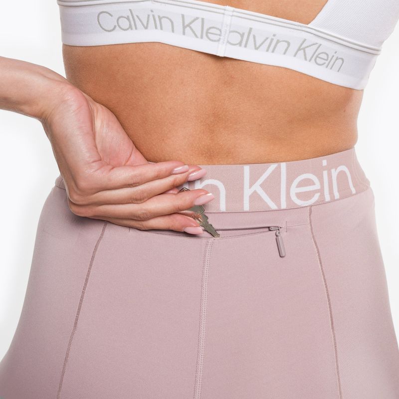 Leggings da allenamento donna Calvin Klein 7/8 grigio rosa 4