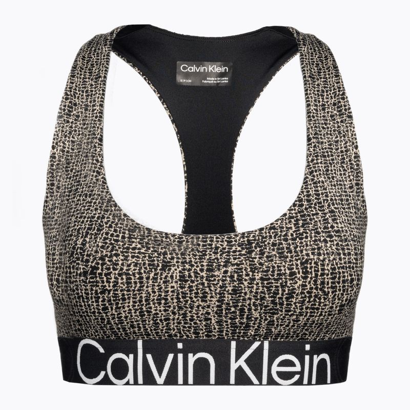 Reggiseno fitness Calvin Klein Medium Support con stampa shocking 5