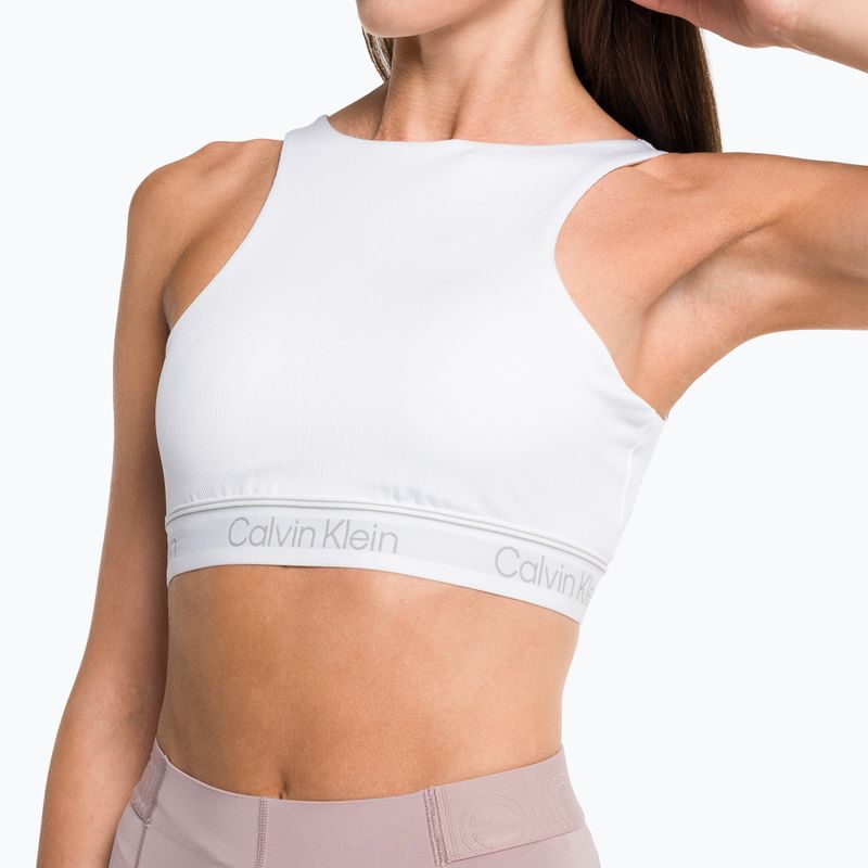 Reggiseno fitness Calvin Klein Medium Support bianco brillante 4