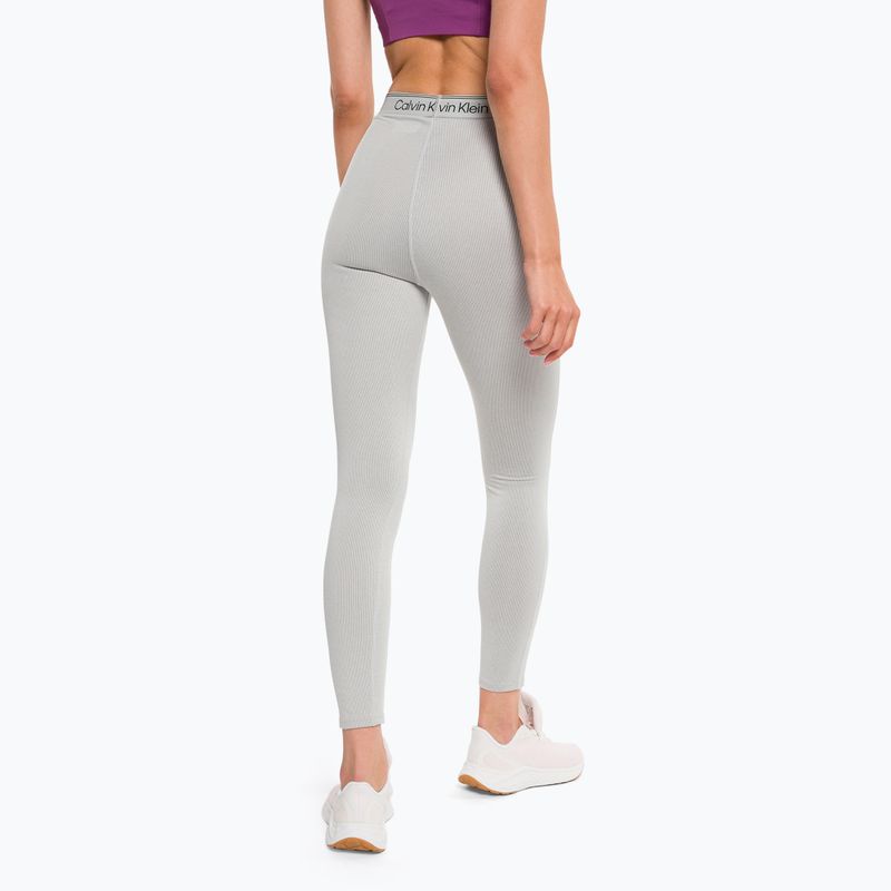 Leggings da allenamento donna Calvin Klein 7/8 atletico grigio erica 3