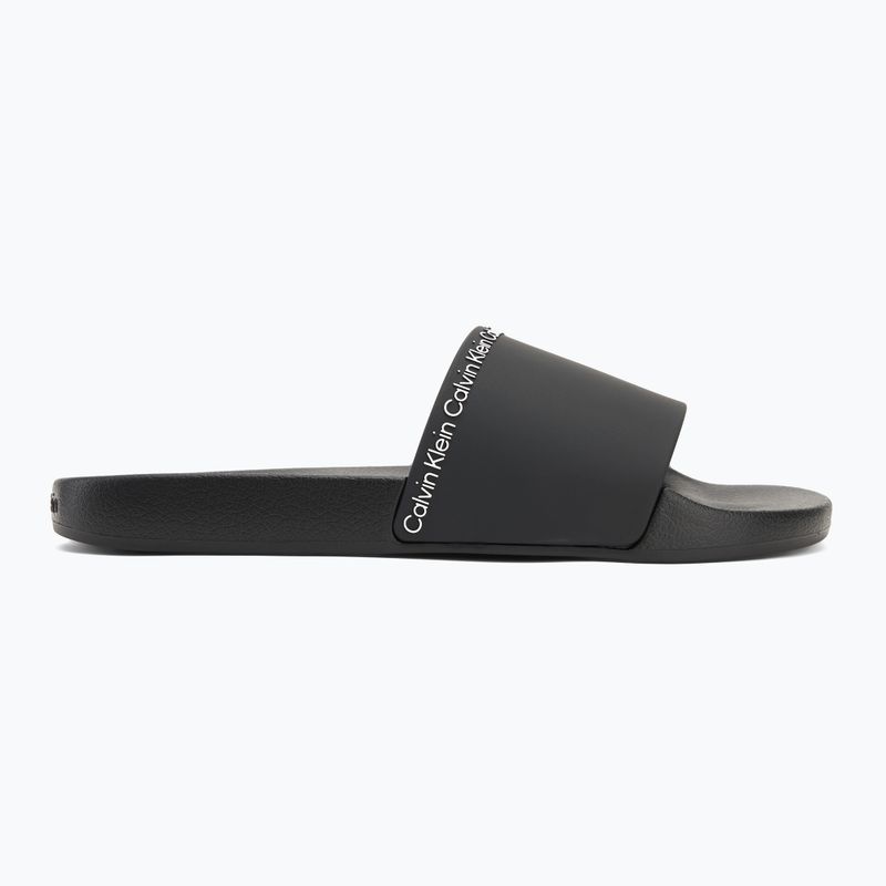 Calvin Klein infradito uomo HM0HM00981 Pool Slide Rubber nero 2