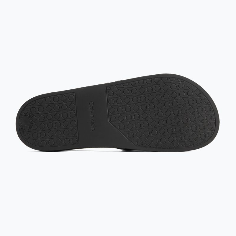 Calvin Klein infradito uomo HM0HM00981 Pool Slide Rubber nero 4