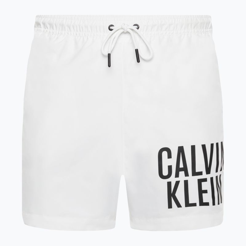 Pantaloncini da bagno Calvin Klein Medium con coulisse da uomo, bianco