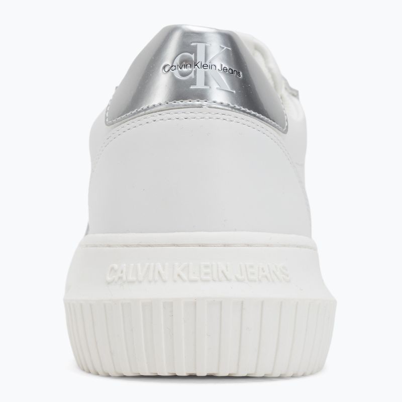 Calvin Klein scarpe donna YW0YW01224 Cupsole Mono Lth Wn bianco/argento 6