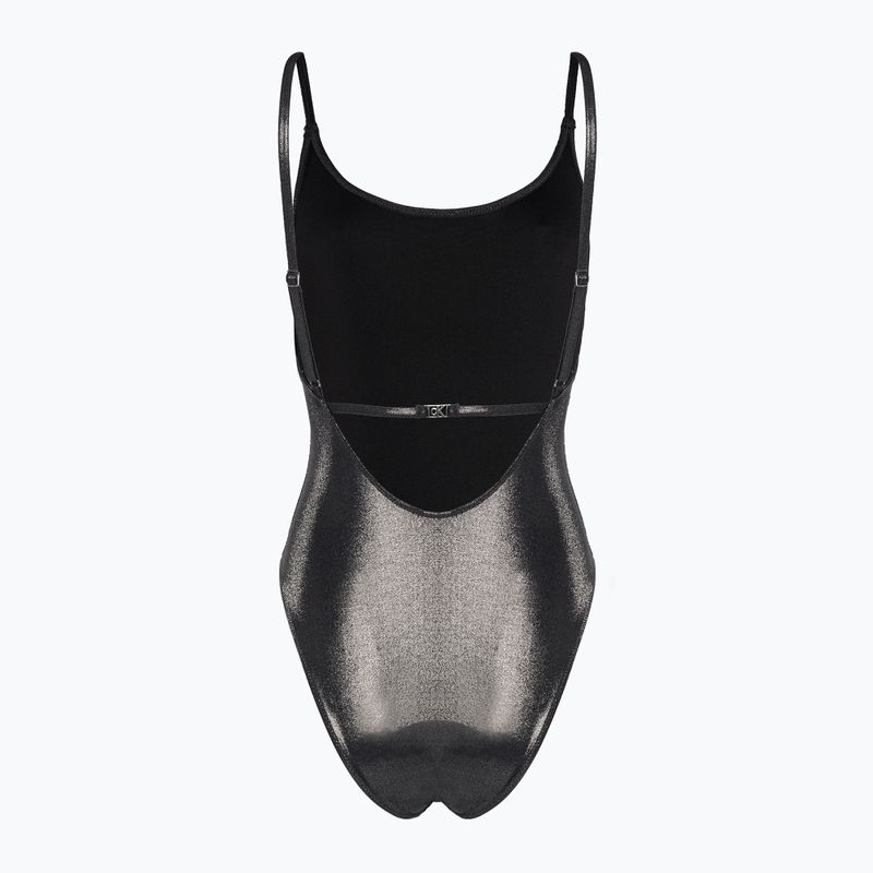 Calvin Klein Donna Costume da bagno intero con schienale aperto Nero 2