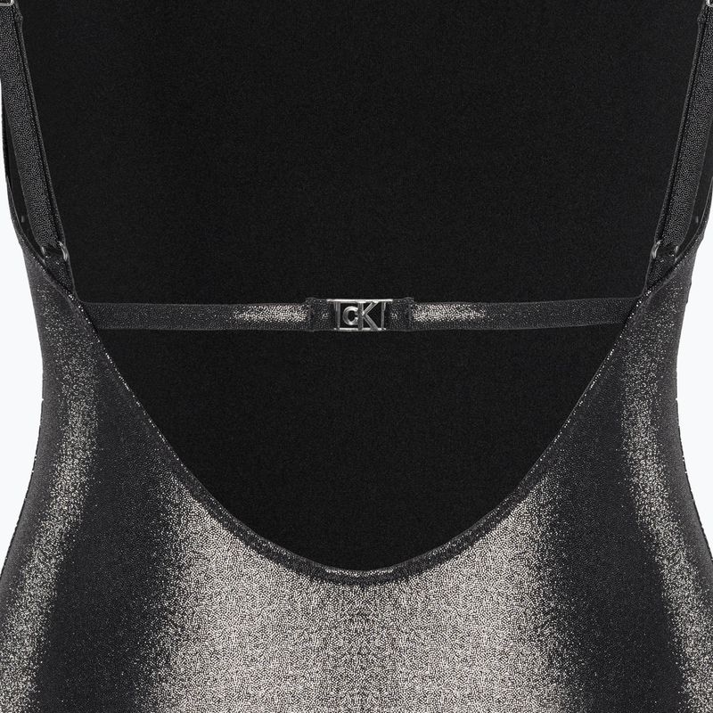 Calvin Klein Donna Costume da bagno intero con schienale aperto Nero 3