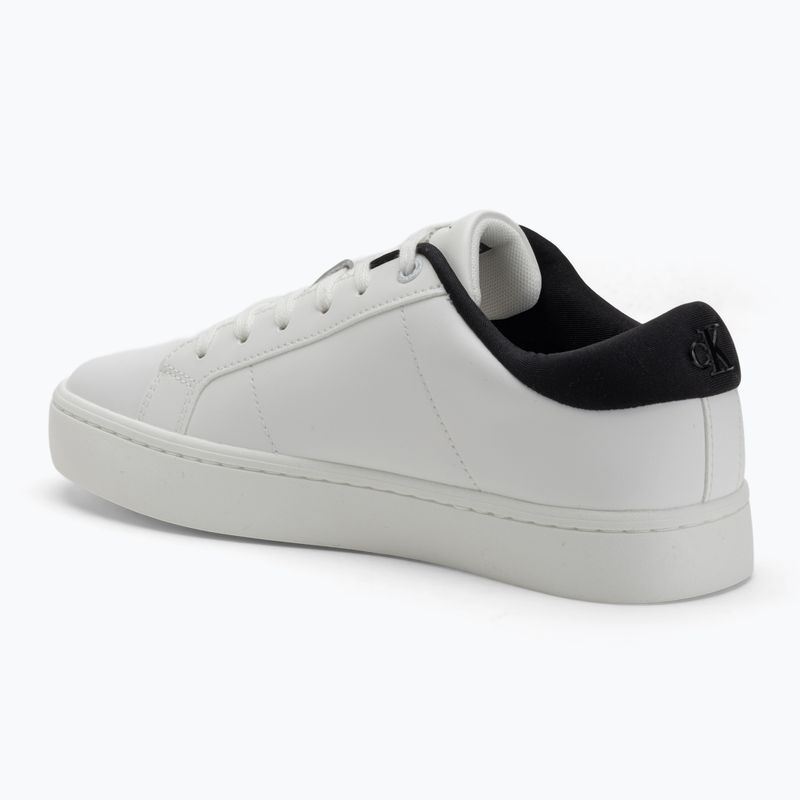 Calvin Klein scarpe da donna YW0YW01444 Classic Cupsole Lowlaceup Lth Wn bianco brillante/nero 3