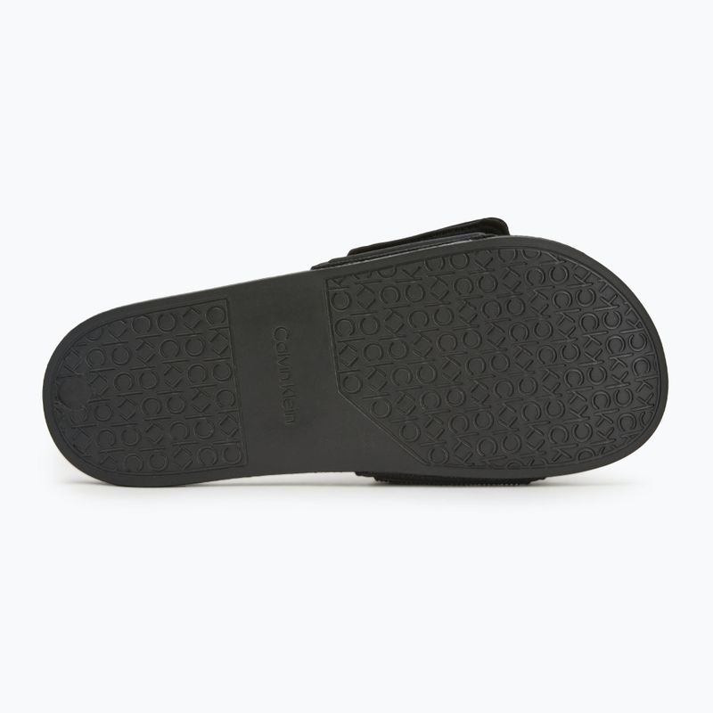 Calvin Klein infradito uomo HM0HM01437 Adj Pool Slide TPU nero 4
