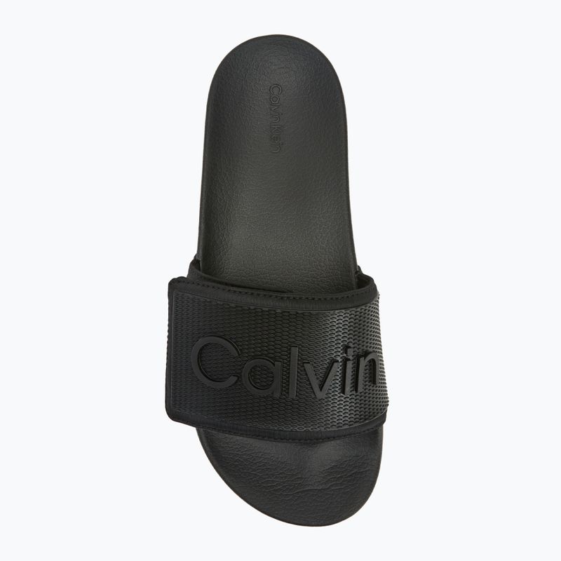 Calvin Klein infradito uomo HM0HM01437 Adj Pool Slide TPU nero 5
