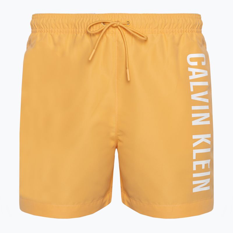 Pantaloncini da bagno con coulisse Calvin Klein Medium da uomo, arancione buff