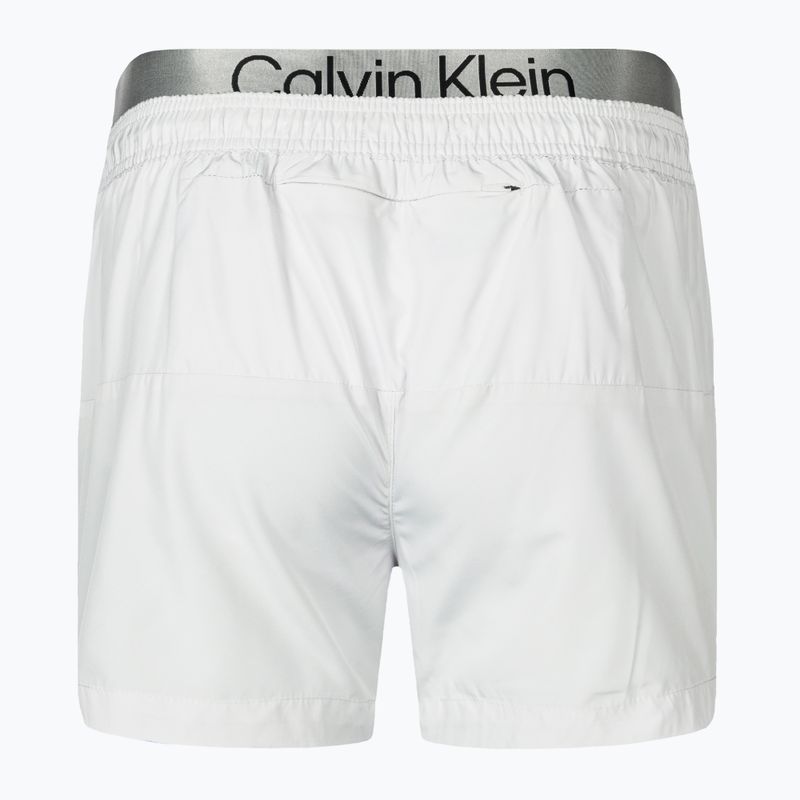 Pantaloncini da bagno Calvin Klein Short Double Waistband da uomo nimbus cloud 2