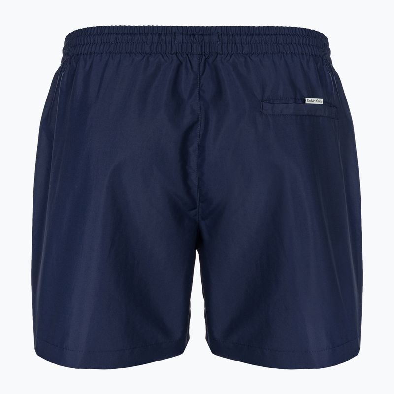 Pantaloncini da bagno Calvin Klein Medium Drawstring signature navy da uomo 2