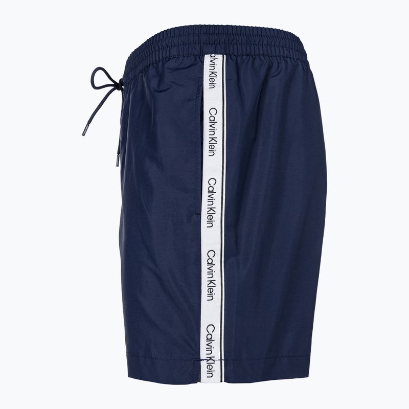 Pantaloncini da bagno Calvin Klein Medium Drawstring signature navy da uomo 3