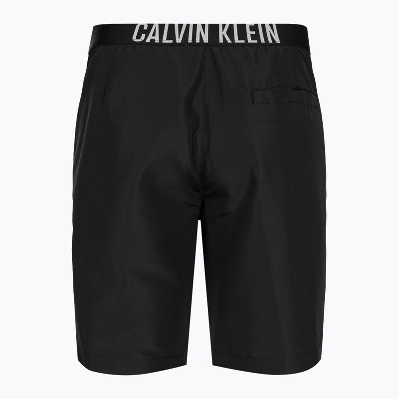 Pantaloncini da bagno Calvin Klein da uomo, nero 2