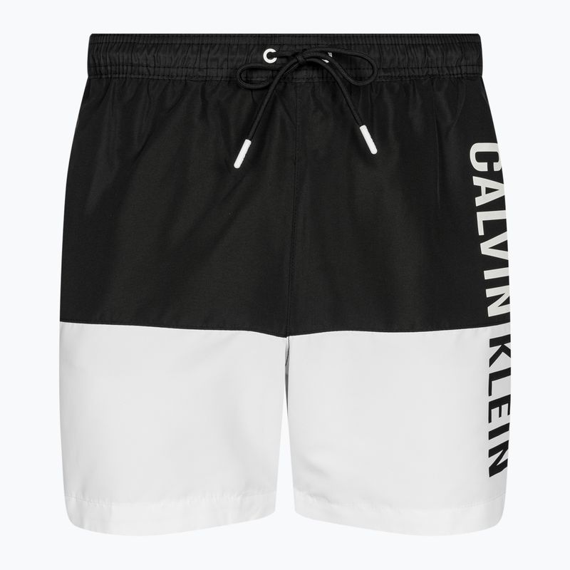 Pantaloncini da bagno Calvin Klein Medium Drawstring-Block da uomo, nero