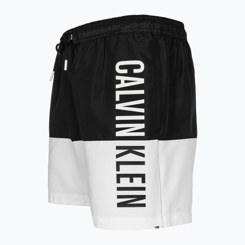 Pantaloncini da bagno Calvin Klein Medium Drawstring-Block da uomo, nero 3