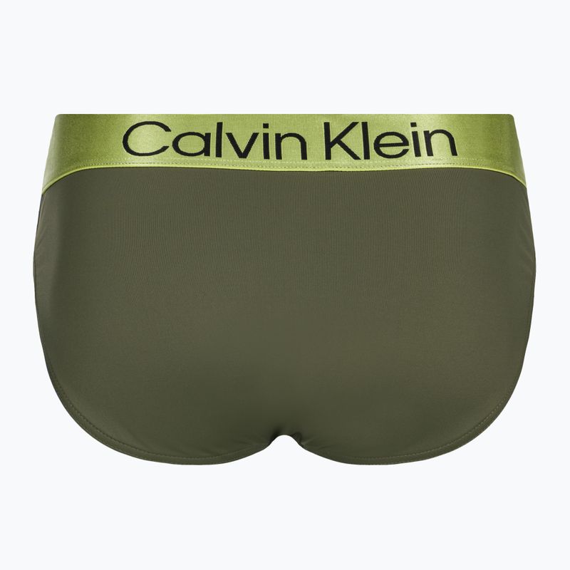 Slip da bagno Calvin Klein Brief uomo verde 2