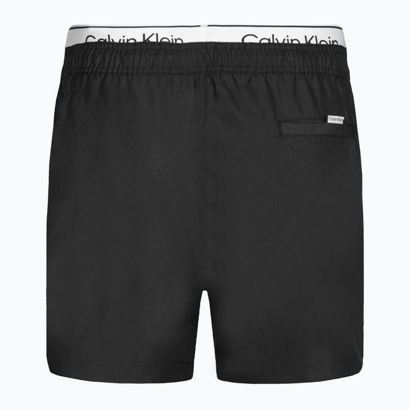 Pantaloncini da bagno Calvin Klein Medium Double neri da uomo 2