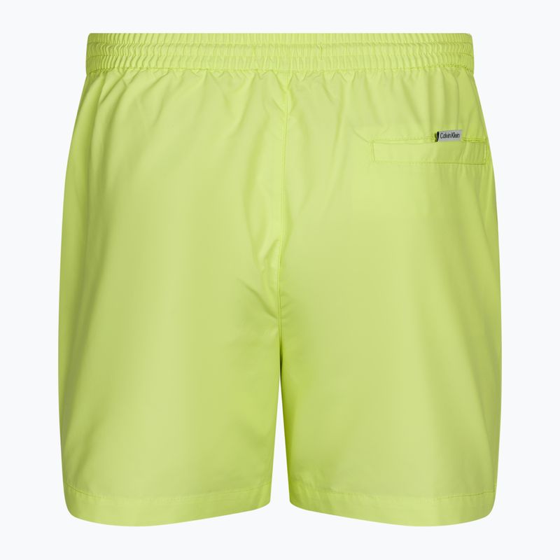 Pantaloncini da bagno con coulisse Calvin Klein Medium Uomo sunny lime 2