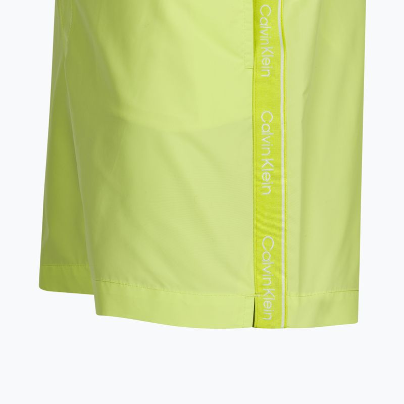 Pantaloncini da bagno con coulisse Calvin Klein Medium Uomo sunny lime 3