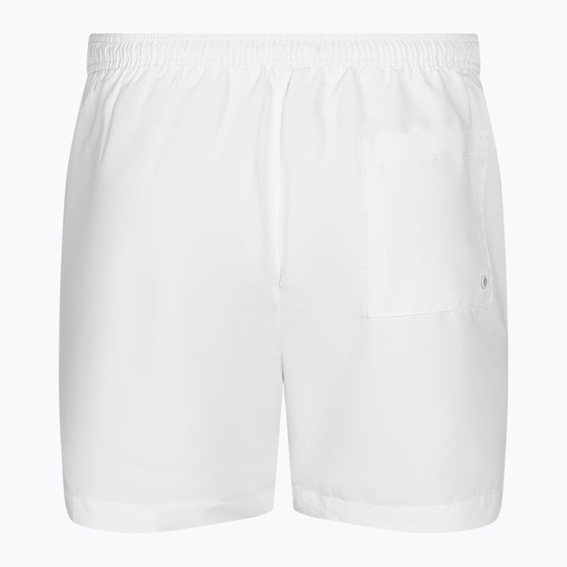Pantaloncini da bagno Calvin Klein Medium da uomo con coulisse e grafica, classici e bianchi 2
