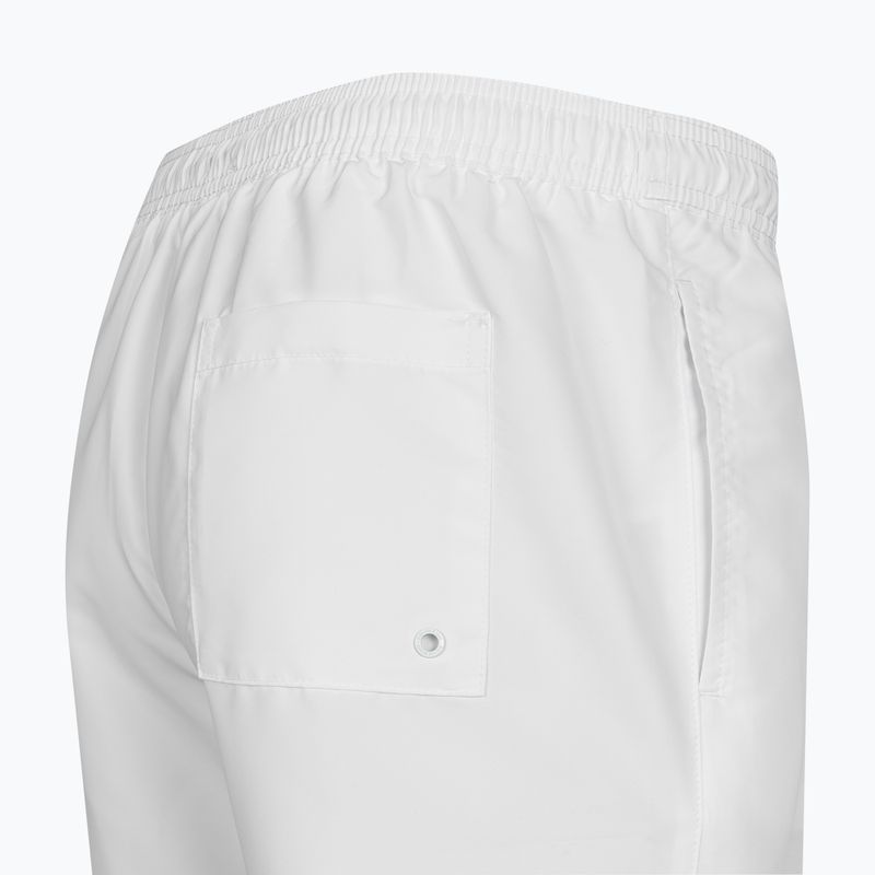 Pantaloncini da bagno Calvin Klein Medium da uomo con coulisse e grafica, classici e bianchi 4