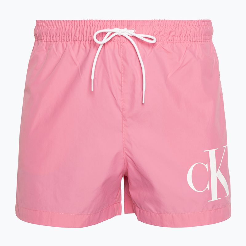 Calvin Klein Uomo Pantaloncini da bagno corti con coulisse rosa