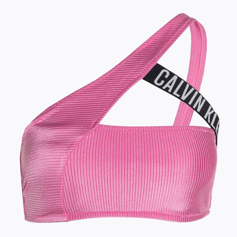 Calvin Klein costume da bagno top Bralette monospalla-RP rosa acceso