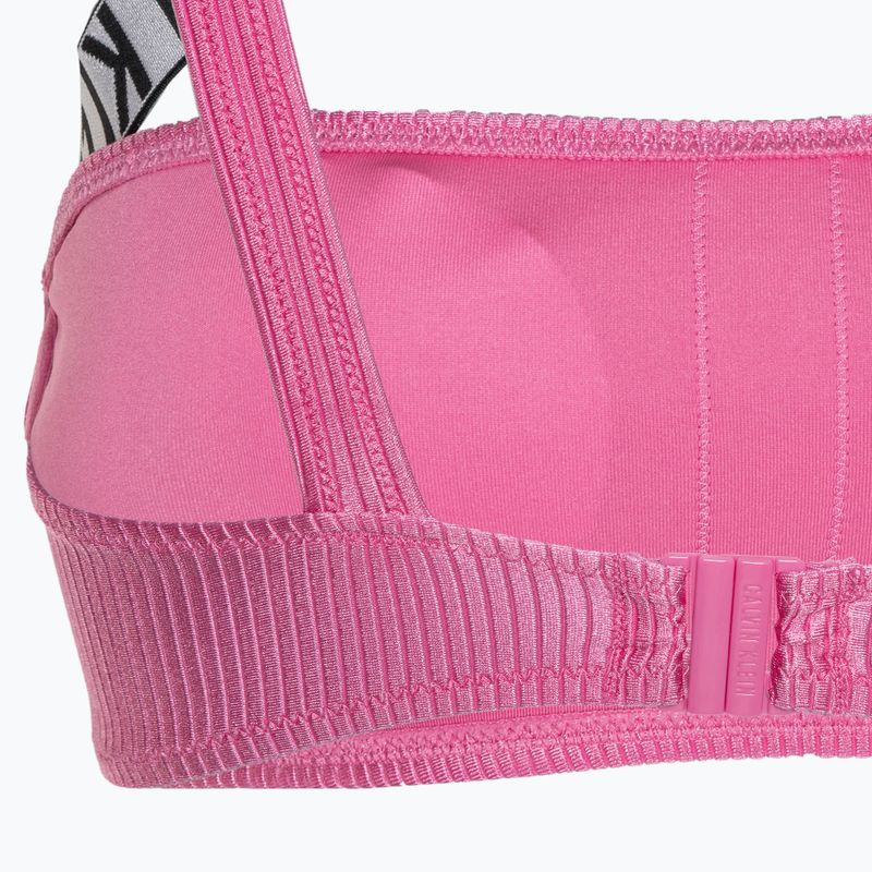 Calvin Klein costume da bagno top Bralette monospalla-RP rosa acceso 4