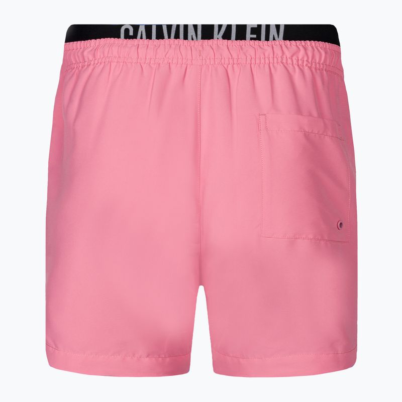 Pantaloncini da bagno Calvin Klein Medium Double WB rosa uomo 2