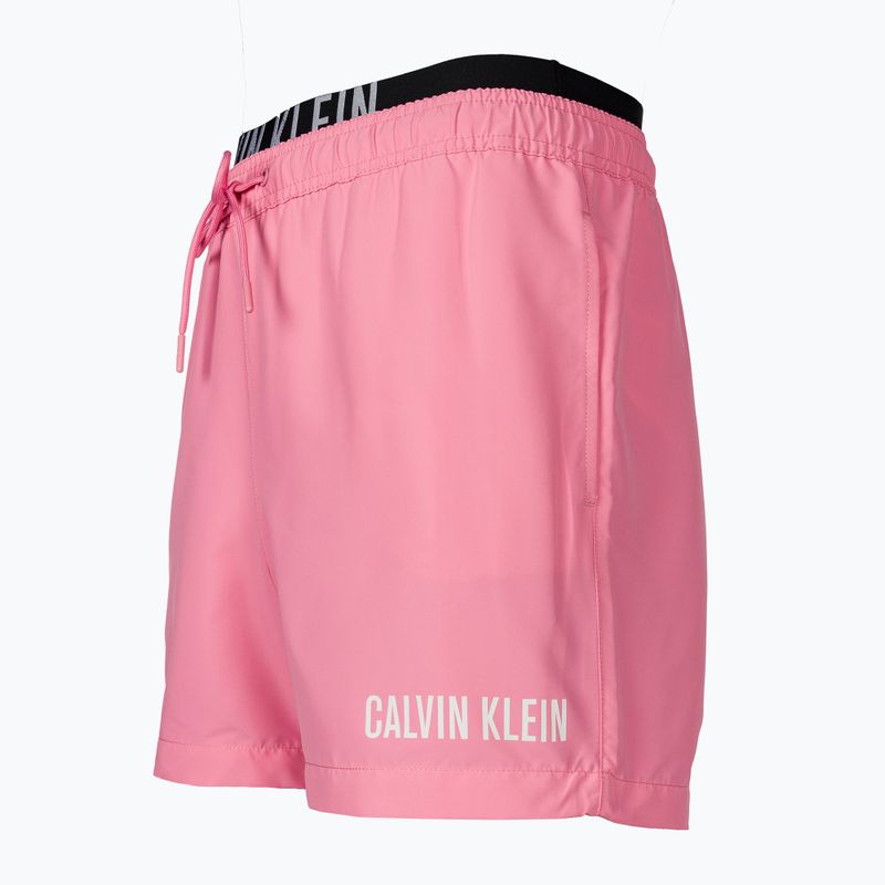 Pantaloncini da bagno Calvin Klein Medium Double WB rosa uomo 3