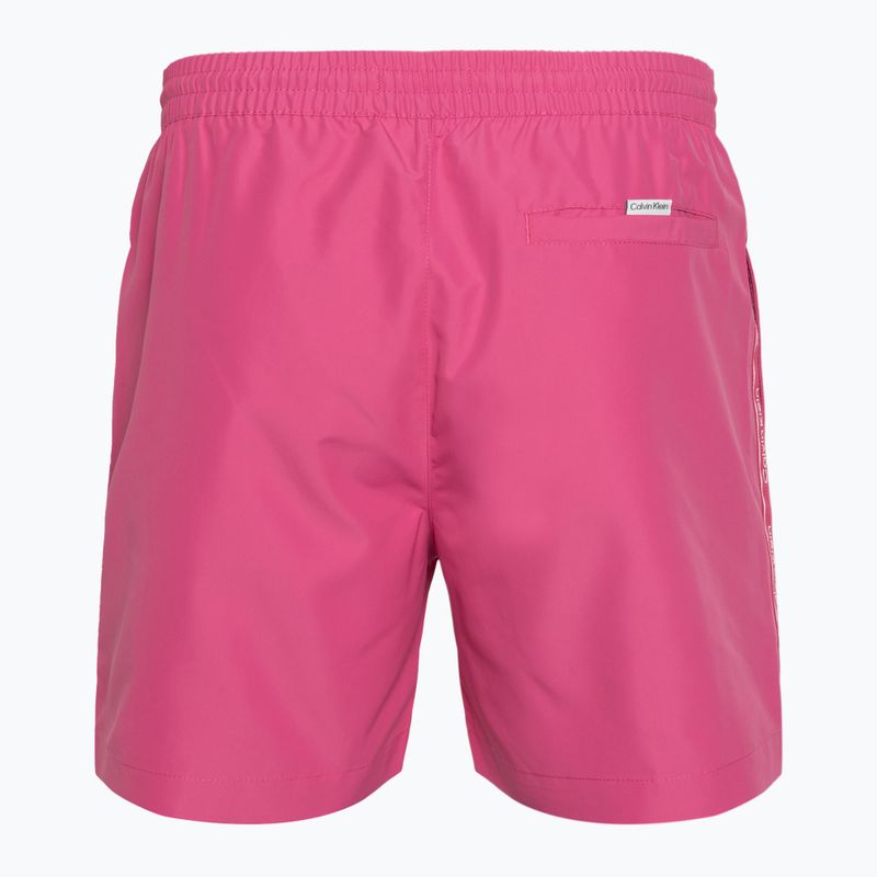 Pantaloncini da bagno Calvin Klein Medium Drawstring fucsia da uomo 2