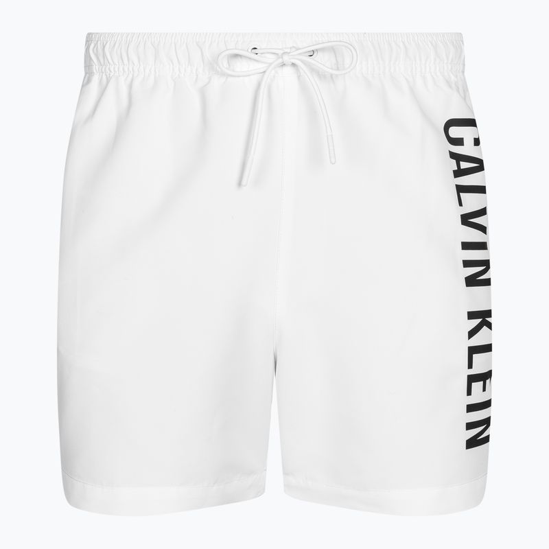 Pantaloncini da bagno Calvin Klein Medium con coulisse, bianchi, da uomo